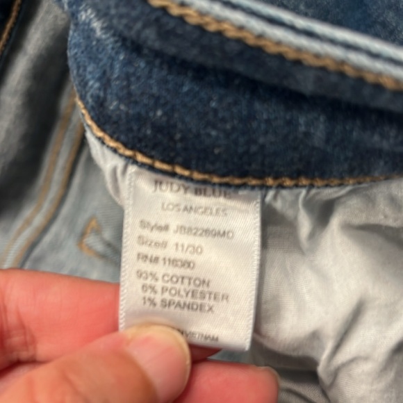 Judy Blue Distressed Ankle Jeans skinny fit Capri - Picture 10 of 10